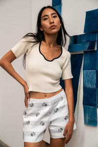 Yah Shorts Black & White "Mozhdeh Matin"