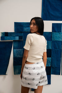 Yah Shorts Black & White "Mozhdeh Matin"